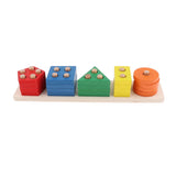 Maxbell Maxbell Color Blocks Stacking Shape Puzzle Wooden Toy Kids Early Educational Game 03