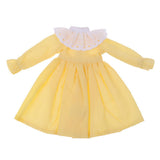 Maxbell Handmade Cute Doll Costume Long Sleeve Dress for 1/6 BJD Blythe Dolls Yellow - Aladdin Shoppers