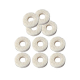 Maxbell 10Pcs Felt Washers Sturdy Musical Parts Accessories Brass Musical Instrument Baritone