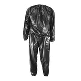 Maxbell 3xFitness Sauna Suit Exercise Gym Home Sweat Suit Hoodie Pants Black L