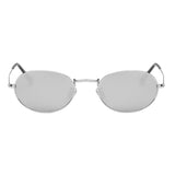 Maxbell Round Frame Women Men Mirror Sunglasses Eyewear Shades Eye Glasses Slivery Frame Slivery Lens - Aladdin Shoppers
