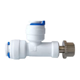 Maxbell Water Purifier Valve 1/4 inch Adjustable Quick Connect Fitting for Ro System Type B