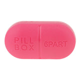 Maxbell Maxbell 1pc Travel Pill Box Medicine Tablet Storage Vitamine Organiser  Rose red