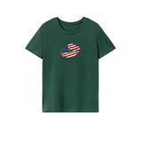 Maxbell Maxbell Women's T Shirt Summer Casual Crewneck Shirt for Walking Daily Wear Vacation S Green