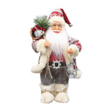 Maxbell Christmas Doll Table Centerpiece Santa Claus Figurine for Indoor Shop Office D