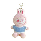 Maxbell Plush Doll Keychain Creative Character Ornament for Key Purse New Year Gifts Pink