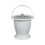 Maxbell Spittoon Chamber Bucket with Lid Handle Chamber Pot for Children Child Elder White Without Ring