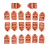Maxbell 3x20 Pcs Mini Boat Resin Microlandschaft Resin Decoration Doll House Crafts S