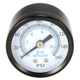 Maxbell 2x1/8" 0-160 PSI  Air Compressor Hydraulic Pressure Gauge Oil Meter 1.58" Dia
