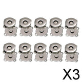 Maxbell 3x10 Pairs Magnetic Clasps Snaps Buttons DIY Purses Handbag Craft 14mm Black