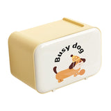 Maxbell Wall Mounted Tissue Box Cute Tissue Dispenser for Bathroom Kitchen Farmhouse Yellow Dog