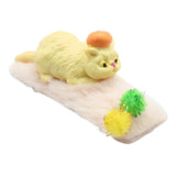 Maxbell 1/12 Detailed Hand Painted Cat Decor for Dollhouse Decorations Party Favor Yellow