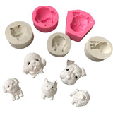 Maxbell Multifunction Resin Clay Molding DIY Puppy Shape Mold Jewelry Making Pendants Silicone - Aladdin Shoppers