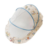 Maxbell Crib Netting Cover Bedding Supplies Folded Baby Cover for Home Bedroom Decor L blue