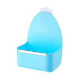 Maxbell Rabbit Cage Hanging Food Bowl Practical Feeding Basin for Hamster Guinea Pig Blue