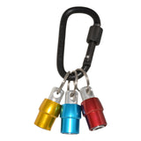Maxbell 2 Set Aluminum Alloy Keychain Drill Screwdriver Bit Holder