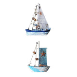 Maxbell 2Pcs Mediterranean Nautical Tropical Sailing Ship Boat Model Welcome Abroad