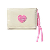 Maxbell Short Purse Creative Storage Case Portable Wallet for Traveling Party Dating Beige