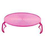 Maxbell Microwave Oven Heating Shelf Heating Kitchen Tray Oven Cooking Rack Rose Red
