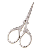 Maxbell 2Pcs Vintage Sewing Embroidery Scissor Cross Stitch Cutting Tool Silver Gold