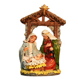 Maxbell Christmas Nativity Scene Figurine Decor Xmas Statue for Gift Closet Style A