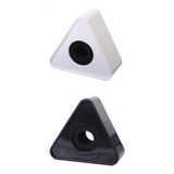 Maxbell 2x Black+White ABS Microphone Interview Triangular Flag Station 39mm
