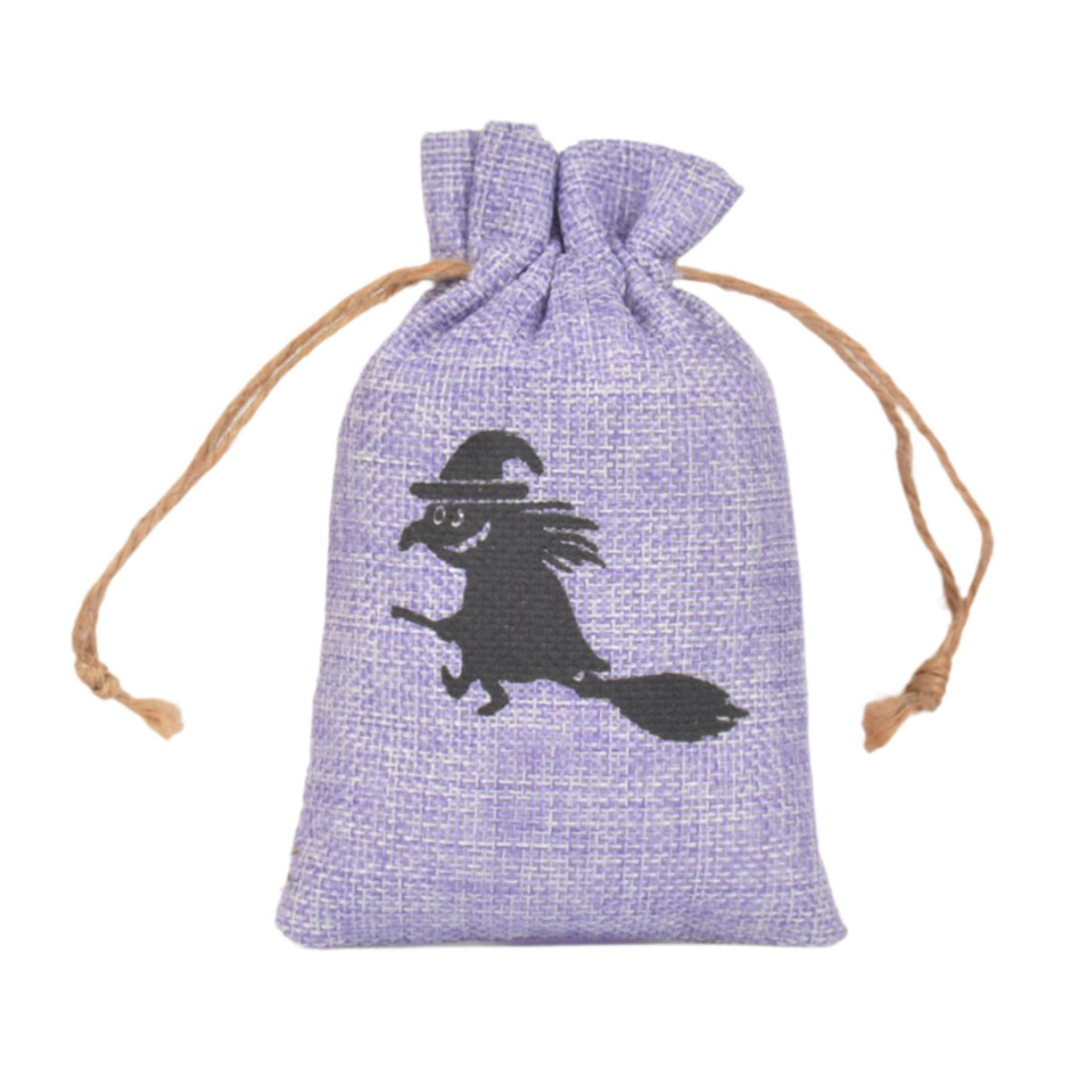 Maxbell Halloween Burlap Gift Bags with Drawstring for Wedding Birthday Thanksgiving Style C