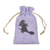 Maxbell Halloween Burlap Gift Bags with Drawstring for Wedding Birthday Thanksgiving Style C