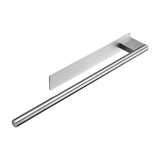Maxbell Towel Rail No-punched Single Rod Towel Holder for Household Bathroom Balcony Silver