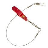 Maxbell Fishing Release Clips Reusable with Steel Line for Fishing Trolling Red