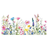 Maxbell Flower Glass Sticker DIY Decor Static Cling for Bathroom Apartment Farmhouse Type A