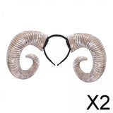 Maxbell 2xDevil Horns Hair Band Headband for Halloween Carnival Party Decoration