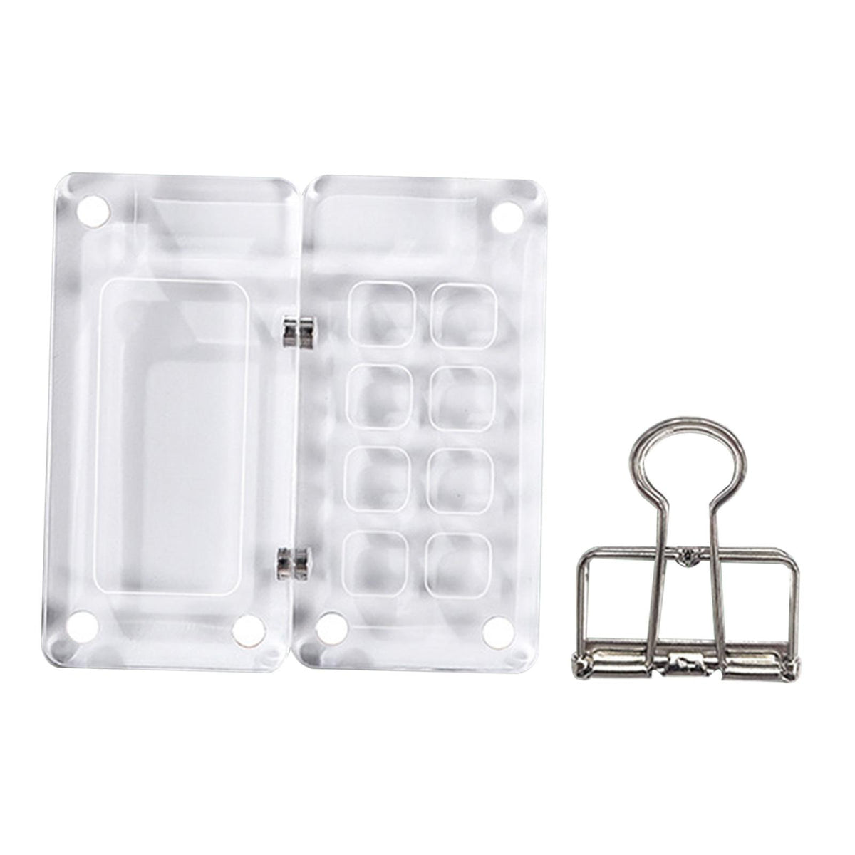 Maxbell Watercolor Palette Acrylic Storage Artists Organizer Practical Empty Palette 8 grids
