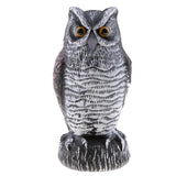 Maxbell 3Pcs Owl Falcon Decoy Statue Yard Garden Crow Scarecrow Outdoor Deterrent