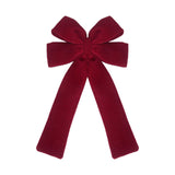 Maxbell Red Christmas Bow for Tree Velvet Wreath Bow for Front Door Festival Holiday