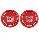 2 Pack Aluminium Steering Wheel Sticker Badge Trim Trapezoid For Audi Red