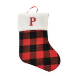 Christmas Stockings Portable Xmas Fireplace Socks for Holiday Home Fireplace Letter P