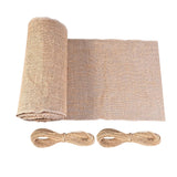 Maxbell Burlap Table Decoration Ornament Tablecloth for Summer Bridal Shower Wedding