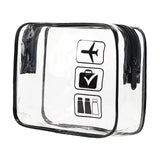 Maxbell 2xClear Makeup Bag Bag for Essentials Traveling Bathroom Black