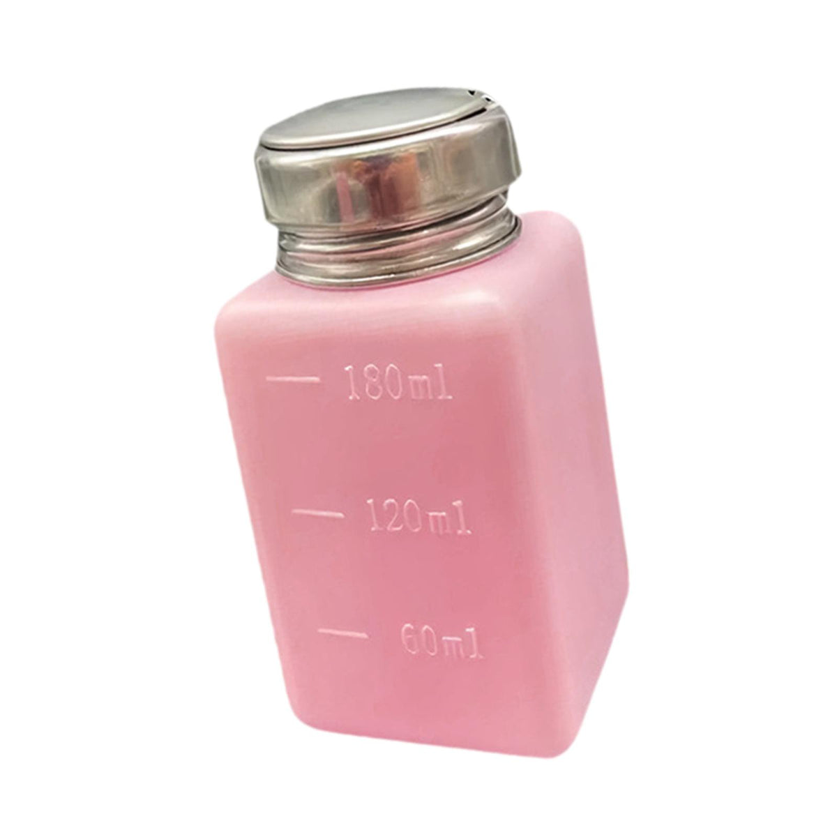 Maxbell Push Down Alcohol Dispenser Portable Empty Pumping Bottle for Personal Salon 180 ml