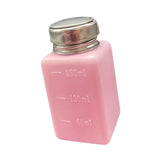 Maxbell Push Down Alcohol Dispenser Portable Empty Pumping Bottle for Personal Salon 180 ml