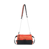 Maxbell Men's Crossbody Bag Adjustable Strap Lightweight with Zipper Stylish Satchel Orange