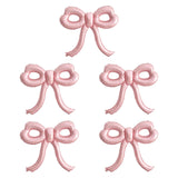 Maxbell 5 Pieces Bow Balloons Props Decorative for Engagement Party Supplies Wedding Pink