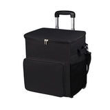 Maxbell Rolling Cooler Compact Chiller Soft Travel Cooler for Beach Shopping Camping Black