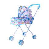 Maxbell Baby Doll Stroller for Dolls Dollhouse Decoration with Canopy Role Play Game