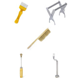 Maxbell 5 Beekeeping Tools Set-Honey comb, Lifter,Bee Brush,Spur Wire Wheel,Clean Tool