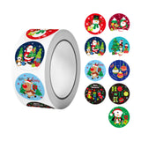 Maxbell Christmas Stickers Roll Decals Holiday Stickers for Kids DIY Envelopes Decor Style B