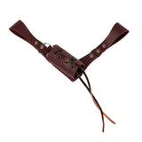 Maxbell 3xRetro Cosplay Medieval Faux Leather Warrior Sword Sheath Brown right handed