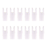 Maxbell 12 Pcs Plastic Arrow Nocks SHAFT TAILS for Archery Hunting Shooting White - Aladdin Shoppers