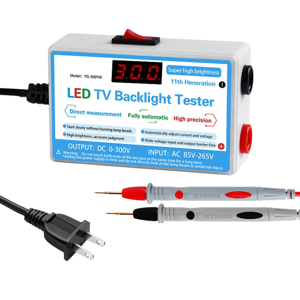 Maxbell LED TV Backlight Tester Multipurpose 0-300V Output Lightweight for LED Light